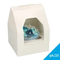 Cupcake Doos 1 - Wit pk/25