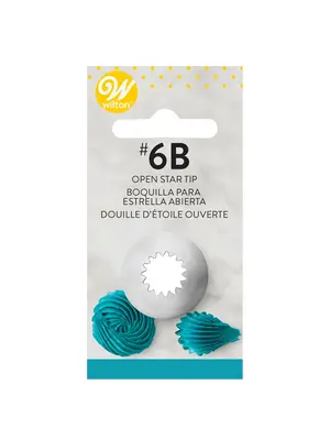 Wilton Decorating Tip #6B Open Star Carded