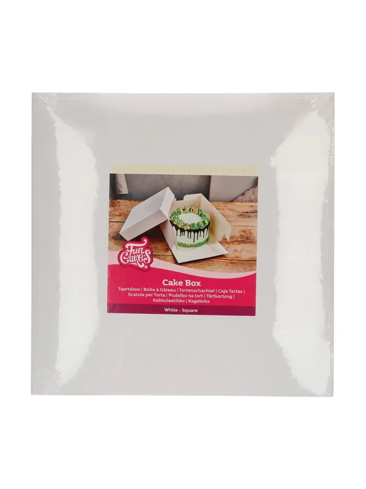FunCakes FunCakes Taartdoos Wit 30x30x15 cm pk/1