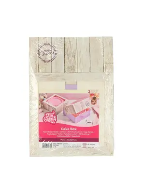 FunCakes FunCakes Taartdoos -Pure- 21x21x9 cm pk/2