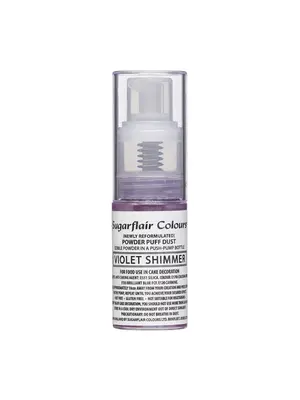 Pump Spray Powder Puff Dust Violet Shimmer