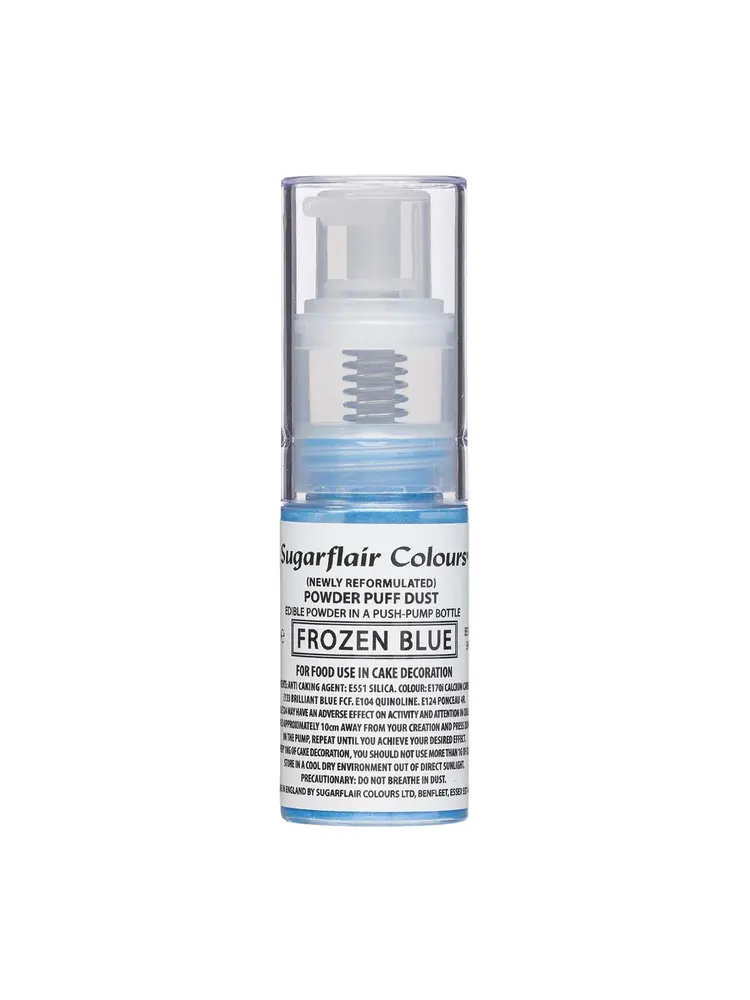 Sugarflair Pump Spray Powder Puff Dust Frozen Blue