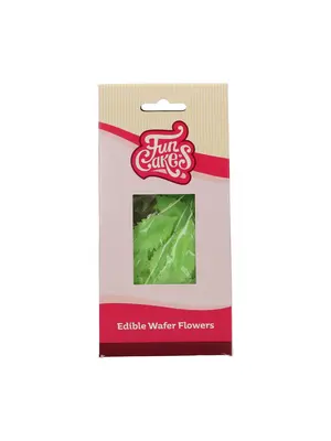 FunCakes FunCakes Eetbare Papieren Bloemen Groene Blaadjes pk/50