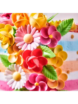 FunCakes FunCakes Eetbare Papieren Bloemen Groene Blaadjes pk/50