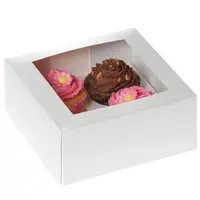 Cupcake Box 4 -Wit- pk/2