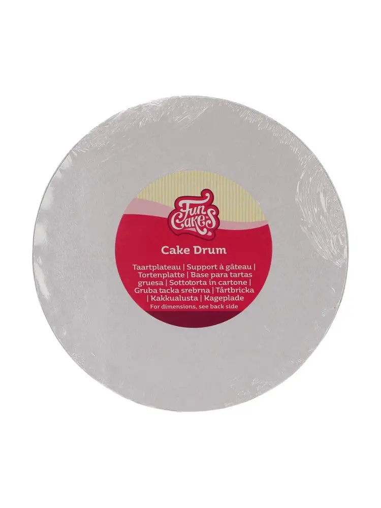 FunCakes FunCakes Cake Drum Rond Ø20 cm - Wit