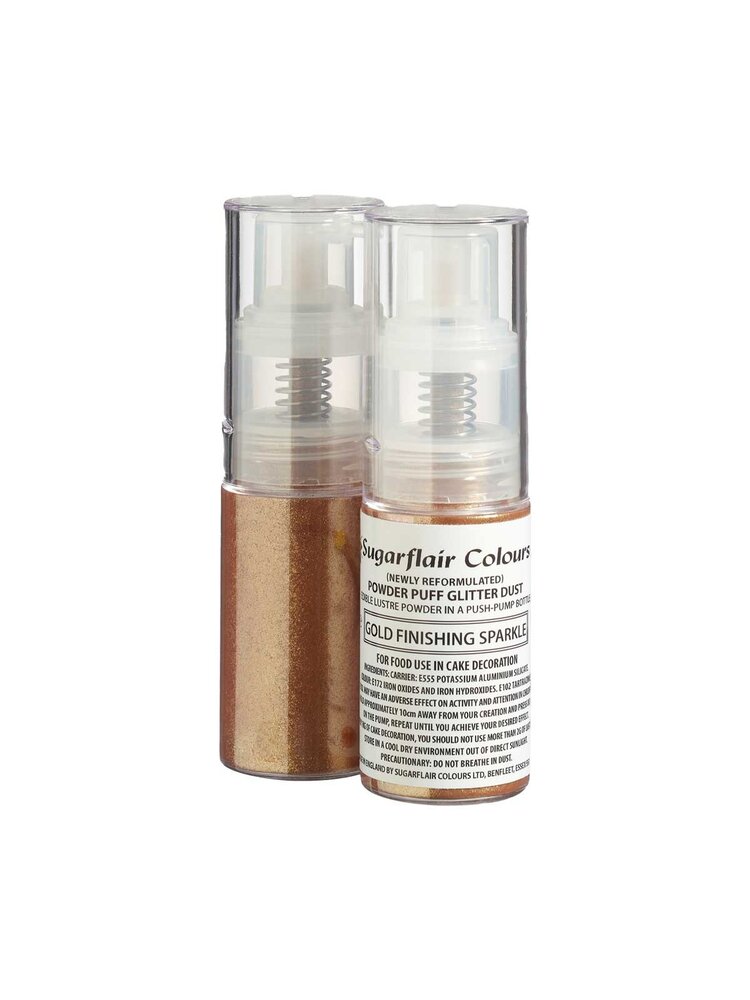 Sugarflair Pump Spray Glitter Dust Gold Finishing