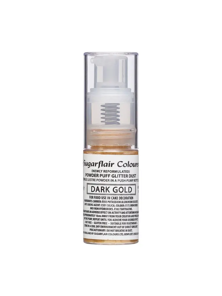 Sugarflair Pump Spray Glitter Dust Dark Gold