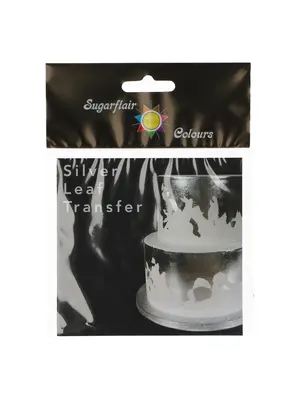 Sugarflair Silver Leaf Transfer (bladzilver)
