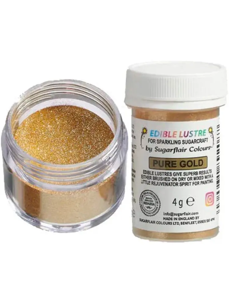 Sugarflair Edible Lustre Glitter Pure Gold - 4g