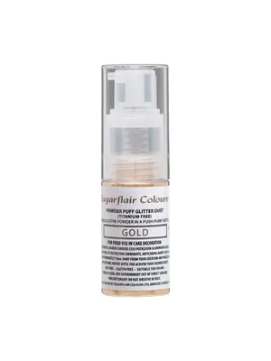 Sugarflair Sugarflair Pump Spray Glitter Dust Gold - 10g (E171 Free)