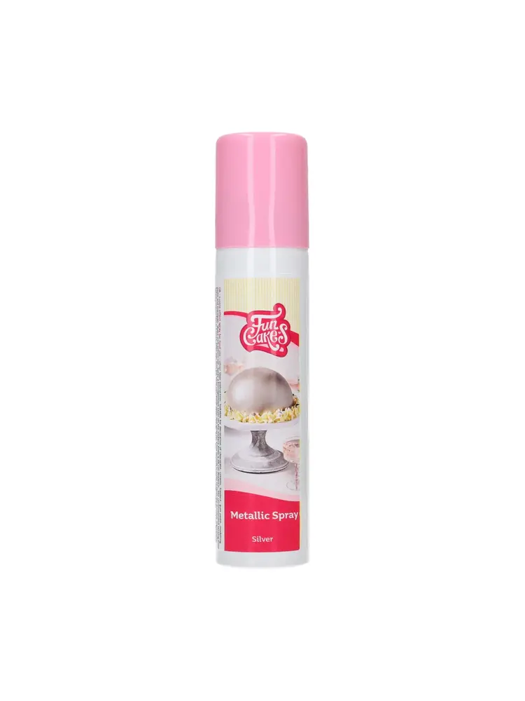 FunCakes FunCakes Metallic Spray Zilver - 100 ml