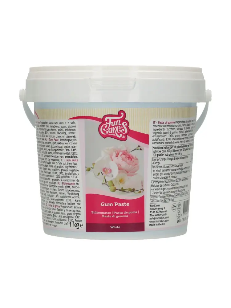 FunCakes FunCakes Gum Paste Wit 1 kg