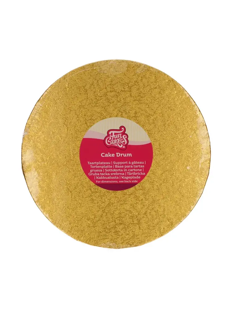 FunCakes FunCakes Cake Drum Rond Ø25 cm - Goud