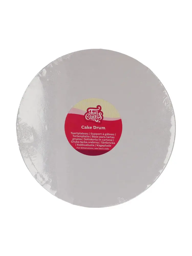 FunCakes FunCakes Cake Drum Rond Ø27,5 cm - Wit