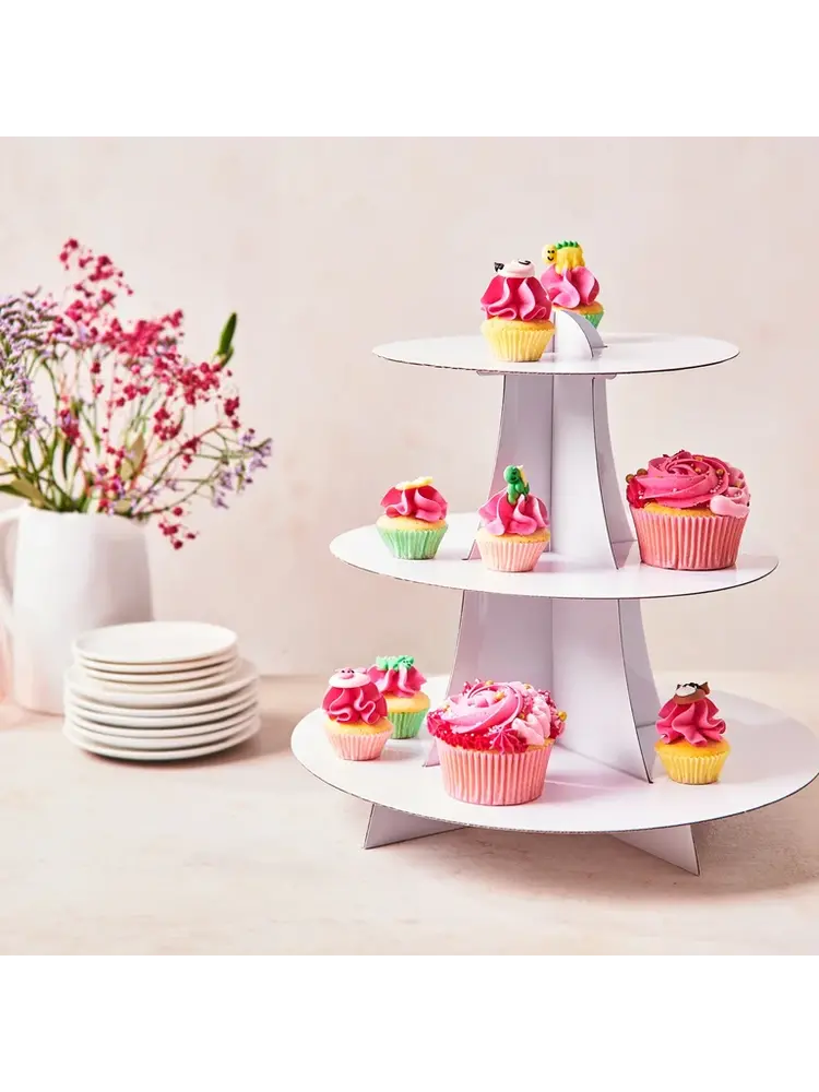 FunCakes FunCakes 3 Tier Cupcake Stand Display - White