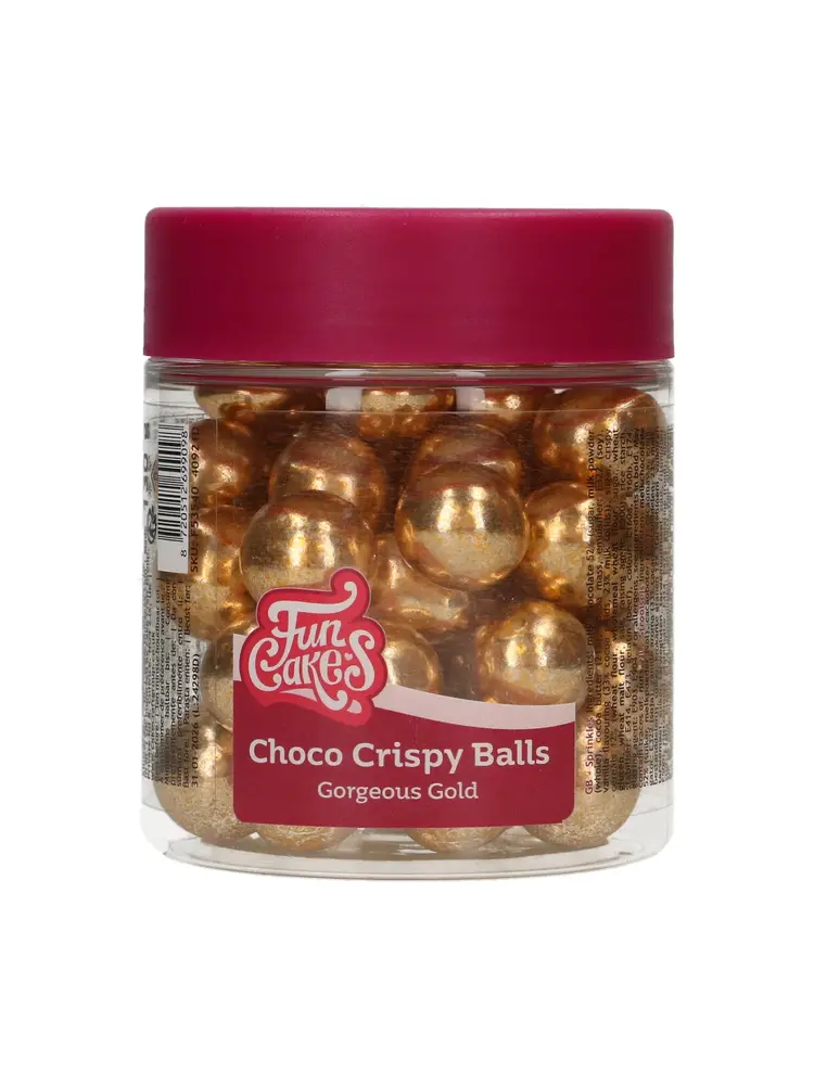 FunCakes FunCakes Choco Crispy Ballen - Metallic Goud