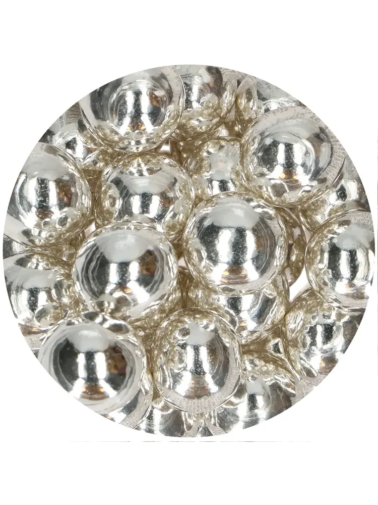 FunCakes FunCakes Choco Crispy Ballen - Metallic Zilver