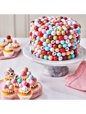 FunCakes FunCakes Choco Crispy Ballen - Metallic Zilver