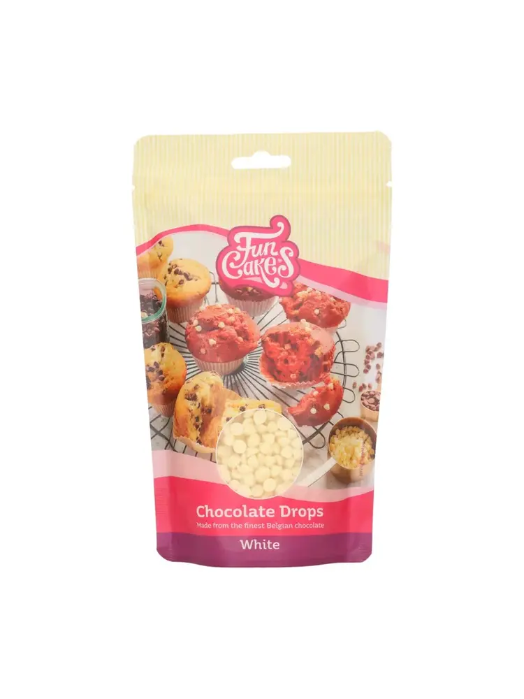 FunCakes FunCakes Chocolade Drops Wit 350 g