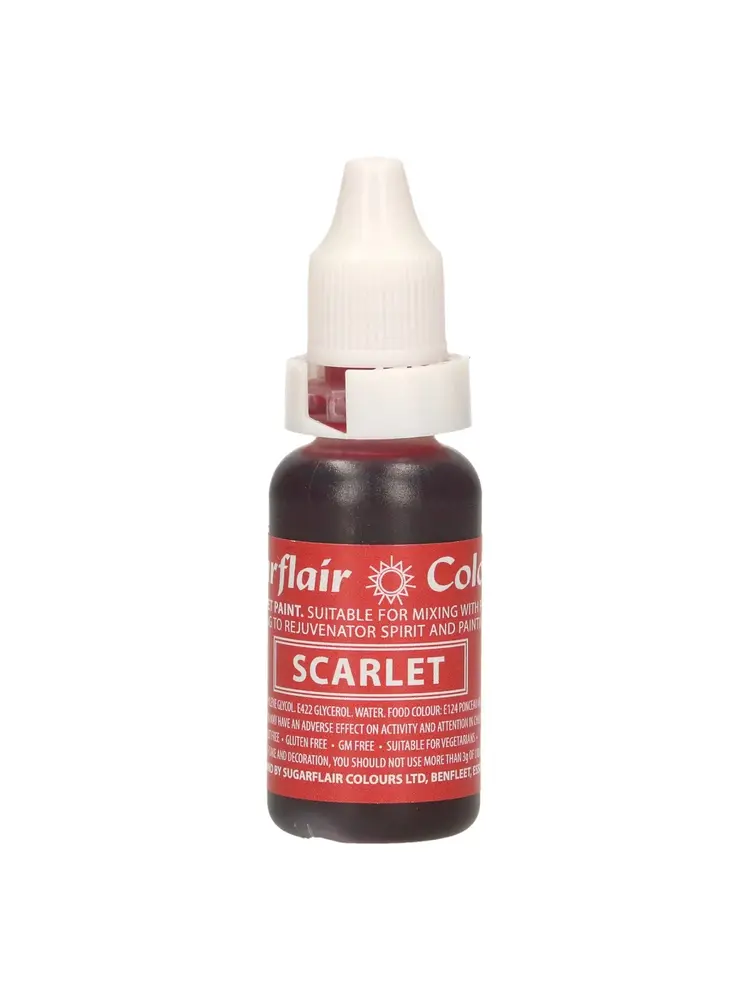Sugarflair Edible Droplet Paint -Scarlet- 14ml