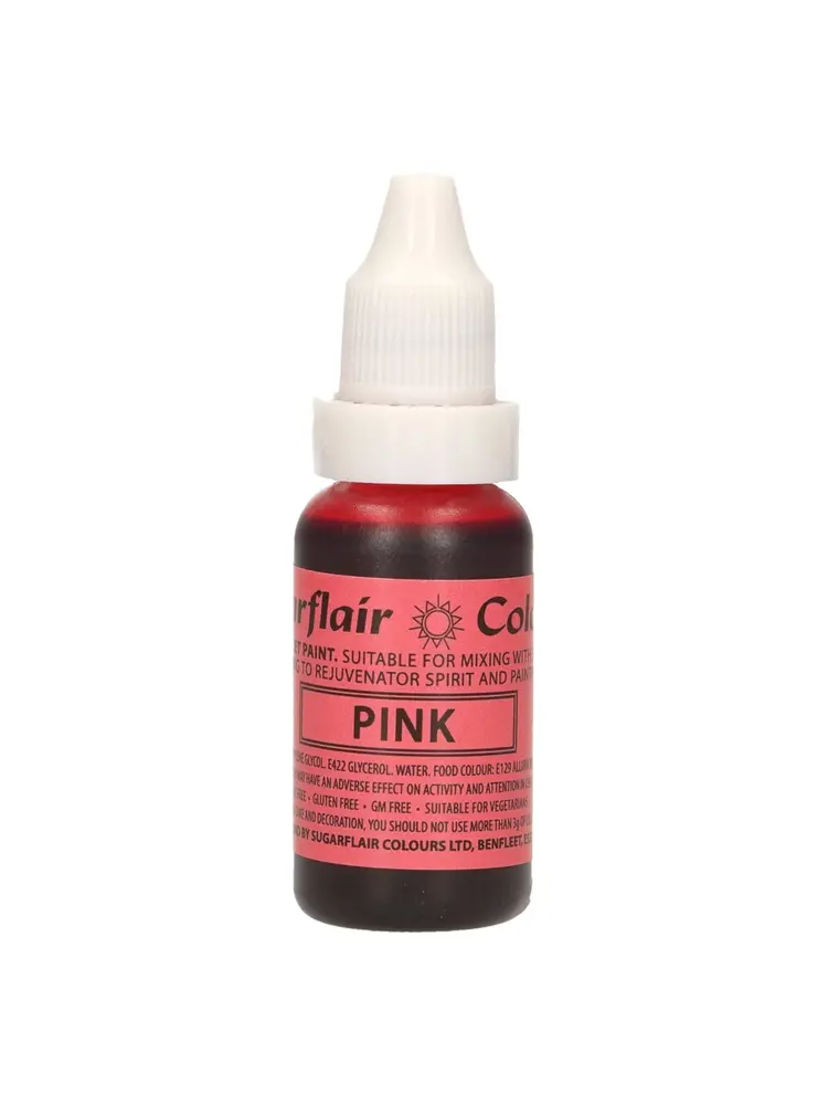 Sugarflair Edible Droplet Paint -Pink- 14ml