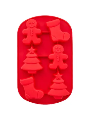 Wilton Wilton Siliconen Mould Sok/Gingerbread/Kerstboom
