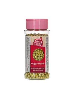 FunCakes Suikerparels Medium Metallic Goud 80 g