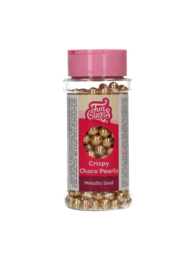 FunCakes FunCakes Crispy Choco Pearls - Metallic Gold 60g