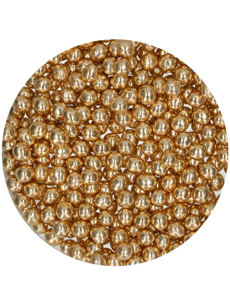 FunCakes FunCakes Crispy Choco Pearls - Metallic Gold 60g