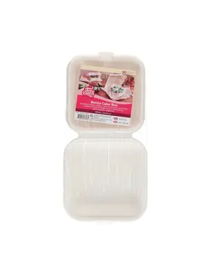 FunCakes FunCakes Bento Cake Box White 15x15 cm pk/10