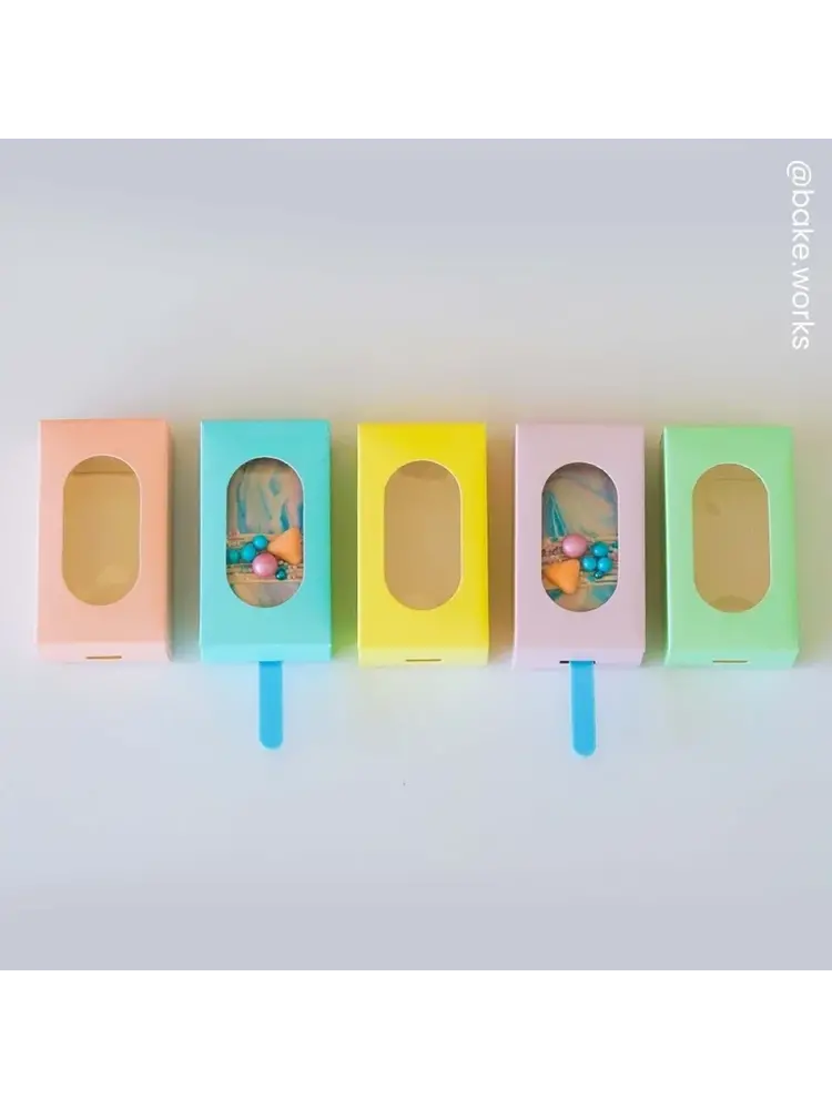 Simply Making Simply Making Cakesicle Box pk/10 Pastel Green