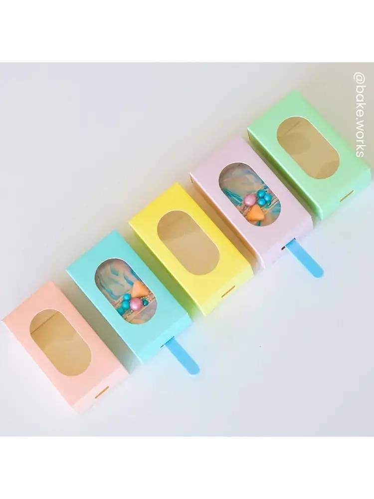 Simply Making Simply Making Cakesicle Box pk/10 Pastel Green
