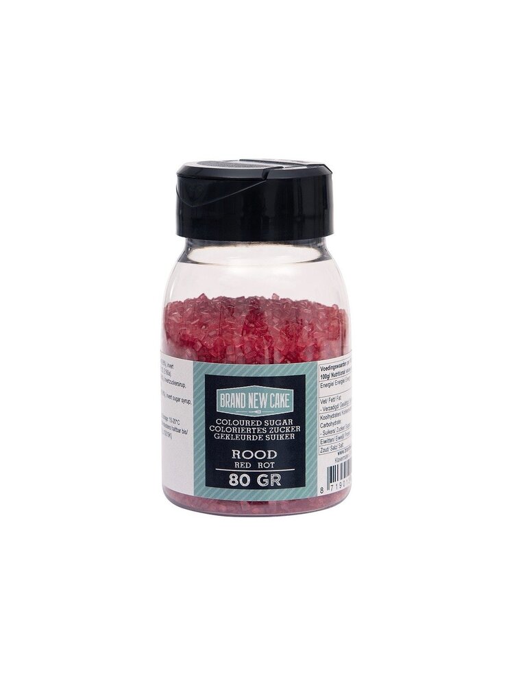 BrandNewCake BrandNewCake Gekleurde Suiker Rood 80 g