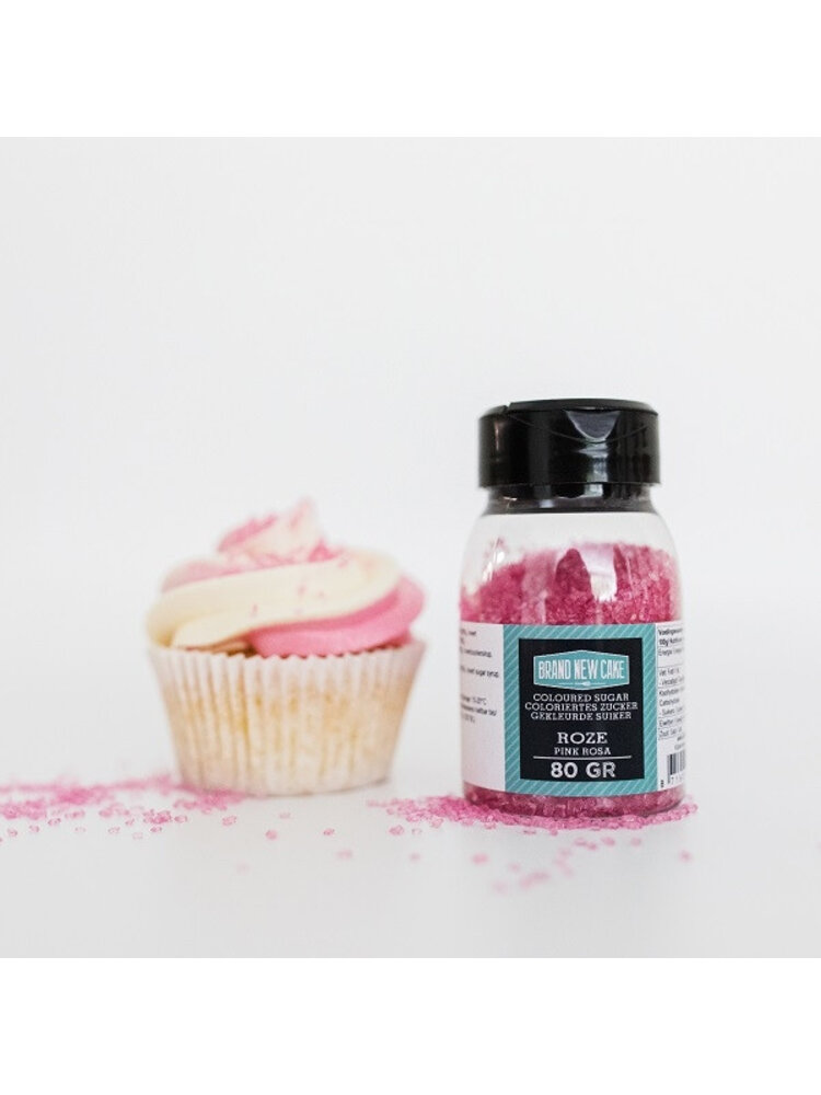 BrandNewCake BrandNewCake Gekleurde Suiker Roze 80 g
