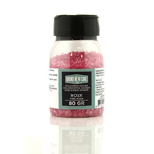 BrandNewCake Gekleurde Suiker Roze 80 g BrandNewCake Gekleurde Suiker Roze 80 g