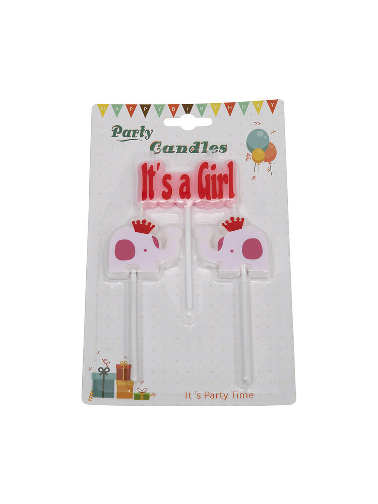 Taartkaarsjes Geboorte It's a Girl
