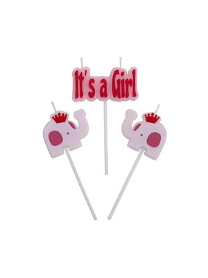 Taartkaarsjes Geboorte It's a Girl