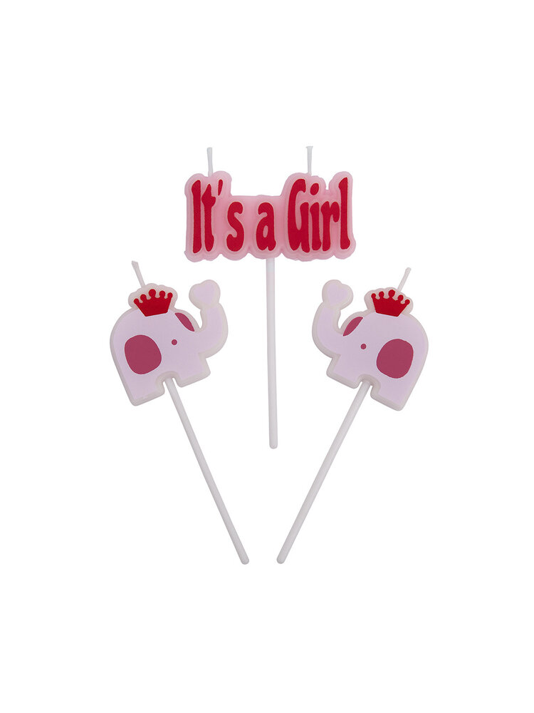 Taartkaarsjes Geboorte It's a Girl