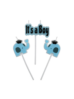 Taartkaarsjes Geboorte It's a Boy