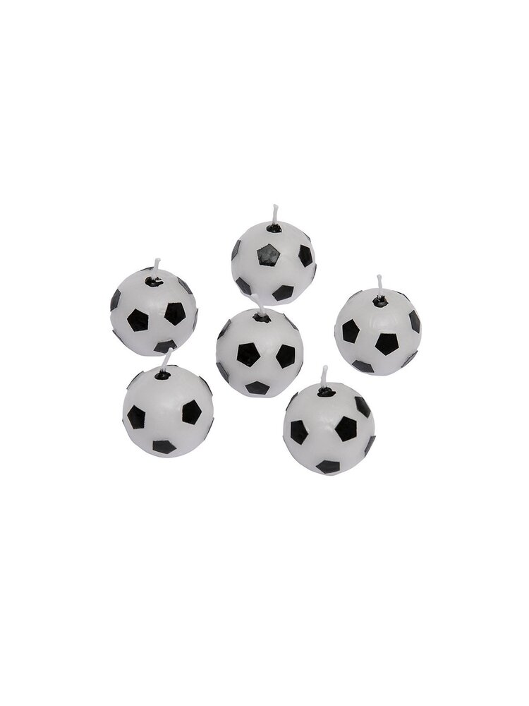 Taartkaarsjes Voetbal 6st