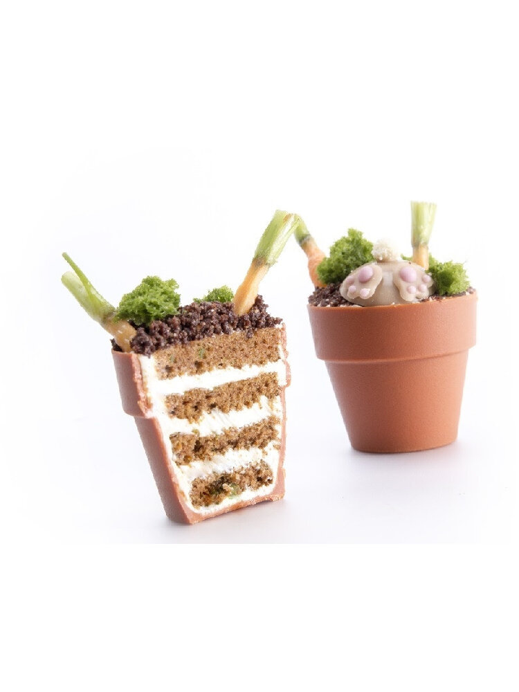 Dobla Dobla Chocoladedecoratie Bloempot Mini (24 stuks)