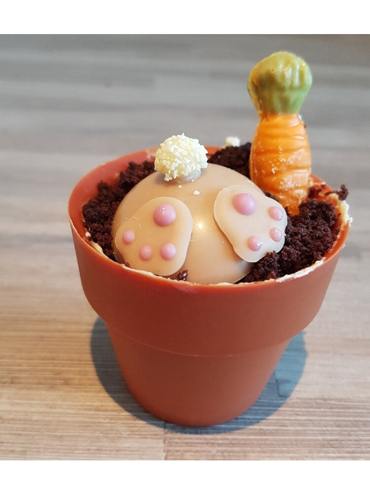 Dobla Dobla Chocoladedecoratie Bloempot Mini (24 stuks)