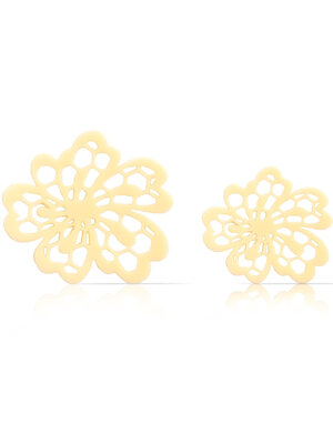 Dobla Chocoladedecoratie Lace Bloemen Wit (96 stuks)