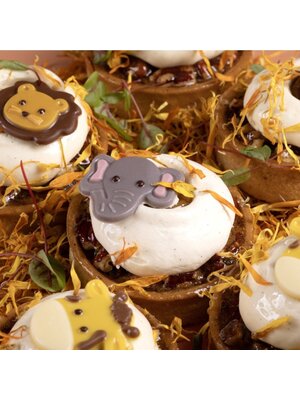 Dobla Dobla Chocoladedecoratie Safari Dier Assortiment (90 stuks)