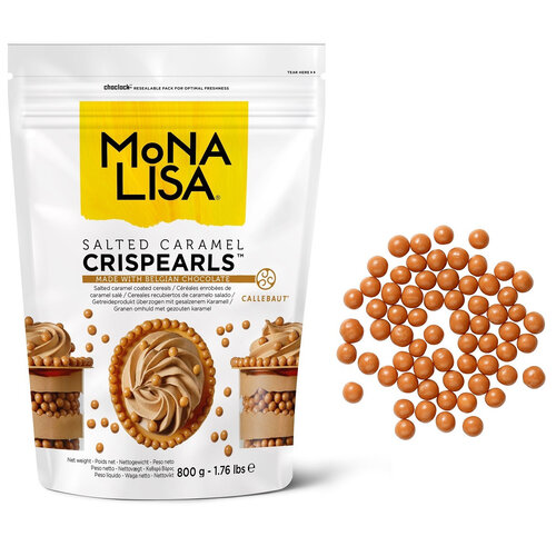 Callebaut Chocolade Crispy Pearls Salted Caramel 800 g Callebaut Chocolade Crispy Pearls Salted Caramel 800 g