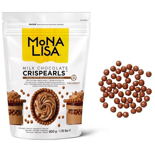 Callebaut Chocolade Crispy Pearls Melk 800 g Callebaut Chocolade Crispy Pearls Melk 800 g