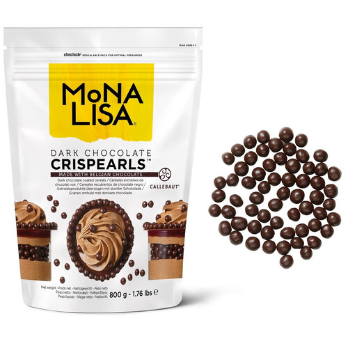Callebaut Chocolade Crispy Pearls Puur 800 g Callebaut Chocolade Crispy Pearls Puur 800 g