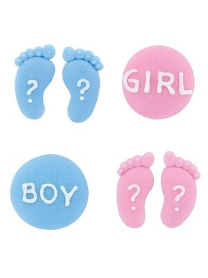 Culpitt Culpitt Suikerdecoratie Boy or Girl 25mm (12 stuks)