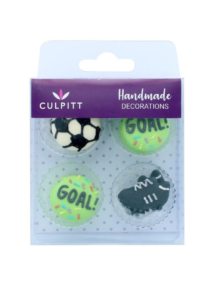 Culpitt Culpitt Suikerdecoratie Voetbal 25mm (12 stuks)